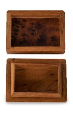 Polished Wood Oblong Box -Home Furnishings Shop CA15120THUYAWOOD 3