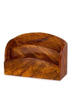 Polished Wood Classic Letter Rack