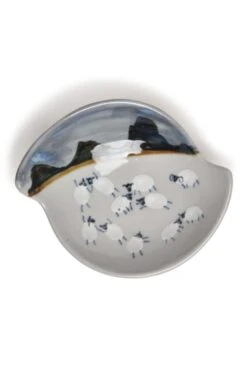 Highland Stoneware Quaich -Home Furnishings Shop CA15206SHEEP 1 1