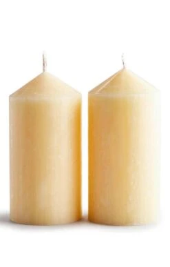 Set Of Two Pillar Candles -Home Furnishings Shop CB300144INTRANQUILITY 2