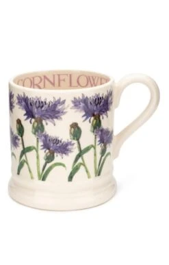 Emma Bridgewater Half Pint Mother Design Mugs -Home Furnishings Shop CF00047CORNFLOWER 1