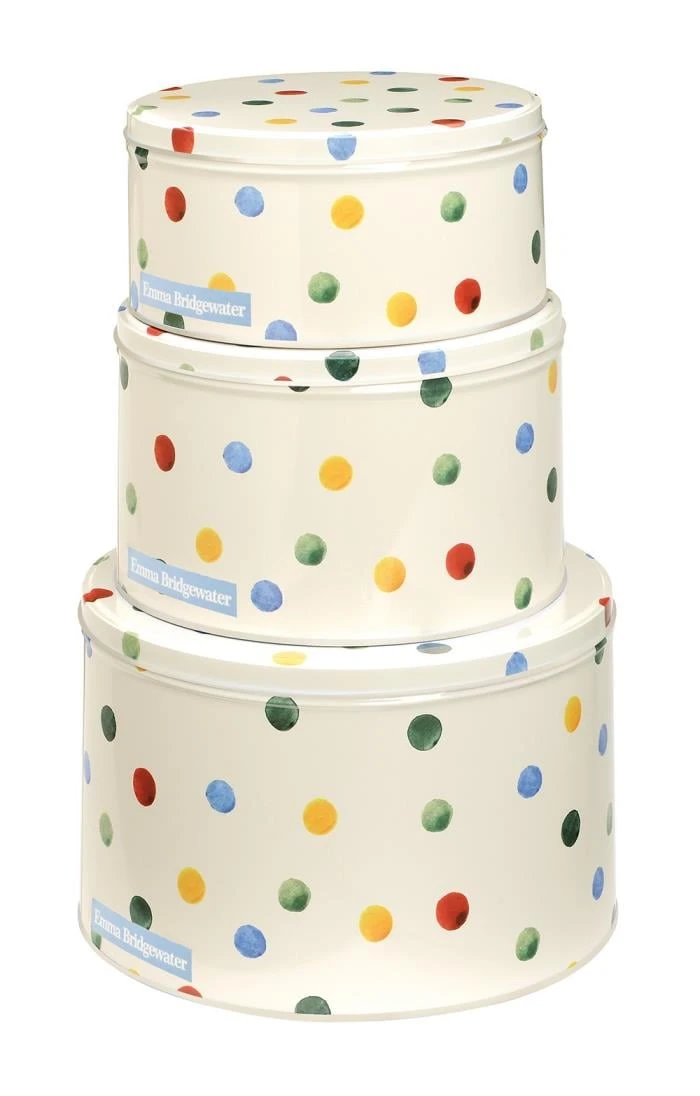Emma Bridgewater Set Of Three Round Cake Tins 1 Emma Bridgewater Set Of Three Round Cake Tins