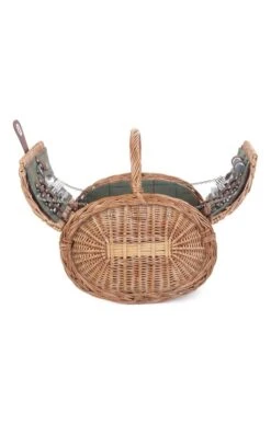 Four Person Oval Hamper -Home Furnishings Shop CF13048WILLOWGRNTWEED 3