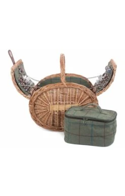Four Person Oval Hamper -Home Furnishings Shop CF13048WILLOWGRNTWEED 5