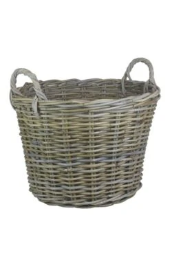 Round Log Basket