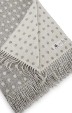 Spot Merino Throw -Home Furnishings Shop CH15111GREY 2