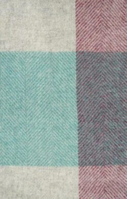 Lambswool Harland Check Throw -Home Furnishings Shop CH15152HEATHER 2