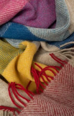 Lambswool Harland Check Throw -Home Furnishings Shop CH15152MULTI 2 1