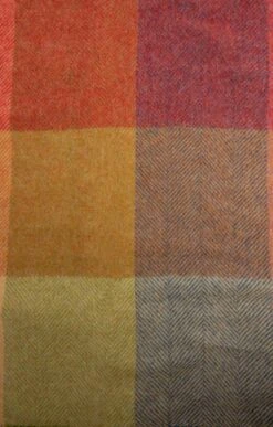 Lambswool Harland Check Throw -Home Furnishings Shop CH15152SUNSET 1