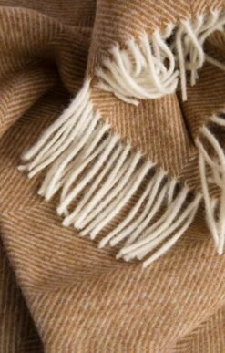 Herringbone Throw -Home Furnishings Shop CH20164CAMEL 1