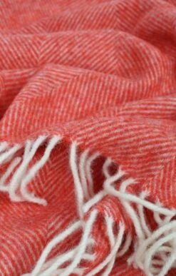 Herringbone Throw -Home Furnishings Shop CH20164FLAME 1