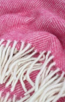 Herringbone Throw -Home Furnishings Shop CH20164FUCHSIA 1 1