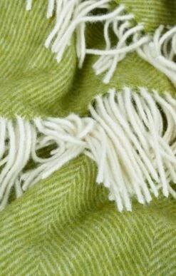 Herringbone Throw -Home Furnishings Shop CH20164LIME 1