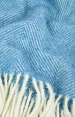 Herringbone Throw -Home Furnishings Shop CH20164PEACOCK 1