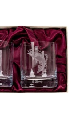 Burns Crystal Set Of 2 10oz Whisky Glasses -Home Furnishings Shop CK14507SALMON 1