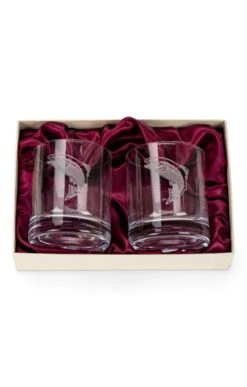 Burns Crystal Set Of 2 10oz Whisky Glasses -Home Furnishings Shop CK14507SALMON 2