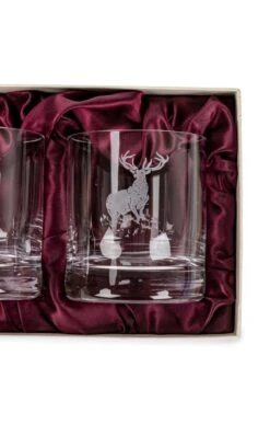 Burns Crystal Set Of 2 10oz Whisky Glasses -Home Furnishings Shop CK14507STAG 1