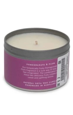 Isle Of Skye Candles Candle Tin -Home Furnishings Shop CS15032POMEGRANATEPLUM 1