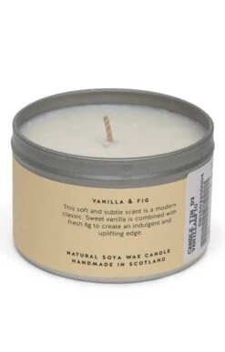 Isle Of Skye Candles Candle Tin -Home Furnishings Shop CS15032VANILLAFIG 1