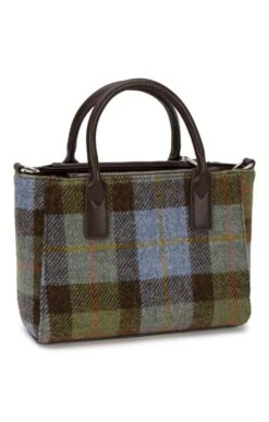 Brora Small Tote -Home Furnishings Shop CT15018BLUECHECK 1