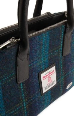 Brora Small Tote -Home Furnishings Shop CT15018NAVYBOTTLETARTAN 2
