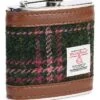 6oz Harris Tweed Hip Flask