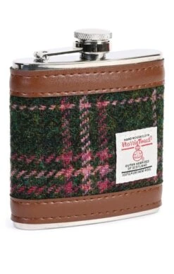 6oz Harris Tweed Hip Flask