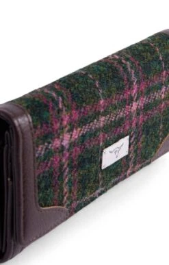 Bute Harris Tweed Flapover Purse -Home Furnishings Shop CT15035DKGREEN 2