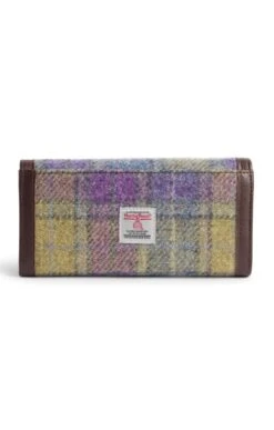 Bute Harris Tweed Flapover Purse -Home Furnishings Shop CT15035LILACCHECK 1