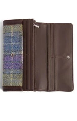 Bute Harris Tweed Flapover Purse -Home Furnishings Shop CT15035LILACCHECK 3