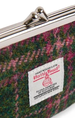 Harris Tweed Eigg Coin Purse -Home Furnishings Shop CT15056DKGREEN 1