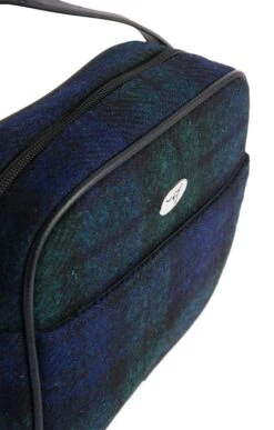Harris Tweed Almond Square Mini Bag -Home Furnishings Shop CT15095BLACKWATCH 2