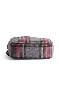 Harris Tweed Almond Square Mini Bag -Home Furnishings Shop CT15095GREYSTEWART 3 1