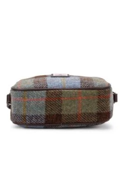 Harris Tweed Almond Square Mini Bag -Home Furnishings Shop CT15095RBLUECHECK 3 1