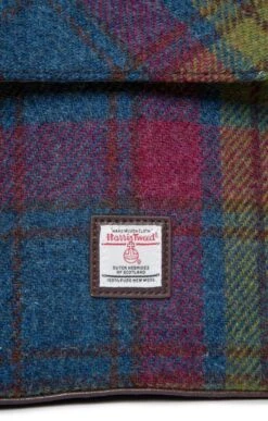 Harris Tweed Tummel Mini Backpack -Home Furnishings Shop CT15096GCRASPBLUEGREEN 3