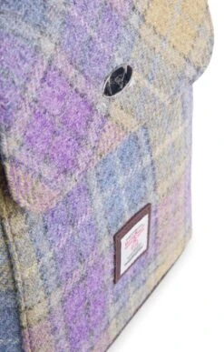 Harris Tweed Tummel Mini Backpack -Home Furnishings Shop CT15096LILACCHECK 2