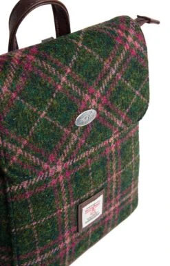 Harris Tweed Tummel Mini Backpack -Home Furnishings Shop CT15096XDKGREEN 2