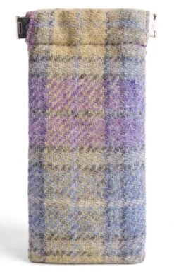 Harris Tweed Glasses Case -Home Furnishings Shop CT15097LILACCHECK 1