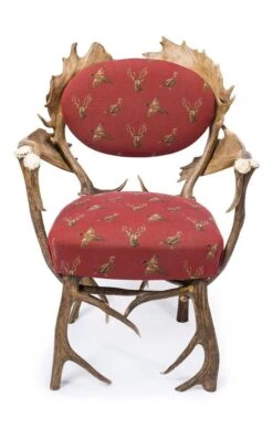 Antler Carver Chair -Home Furnishings Shop CU15222HIGHLANDCLARET 1 1