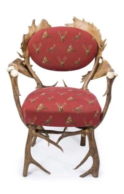 Antler Carver Chair -Home Furnishings Shop CU15222HIGHLANDCLARET 1