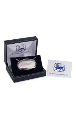 Silver Decanter Label