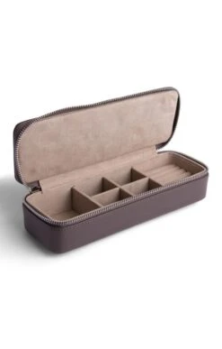 Leather Traveller Jewellery Case -Home Furnishings Shop CY03082MINK 1