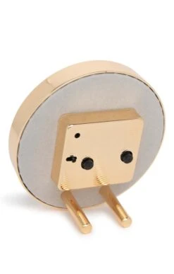 Round Alarm Clock -Home Furnishings Shop CY15042PASTELPINKGOLD 1