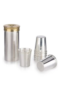Set Of 8 Silver Plated Cartridge Cups
