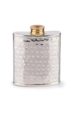 Small Silver Plated Cartridge Hip Flask