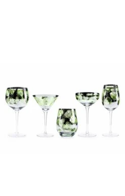 Artland Tropical Leaves Glassware Collection -Home Furnishings Shop CY15140WINE45CL 1