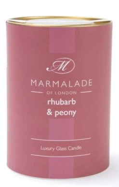 Marmalade Of London Boxed Candle -Home Furnishings Shop CY15222RHUBARBPEONY 2 1