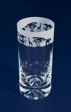 Engraved Crystal Highball Glass