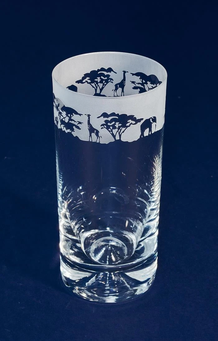 Engraved Crystal Highball Glass 1 Engraved Crystal Highball Glass