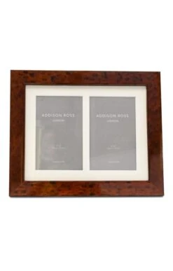 Wooden Photo Frame -Home Furnishings Shop CY18250WALNUTDBLMOUNT8X10 1 1